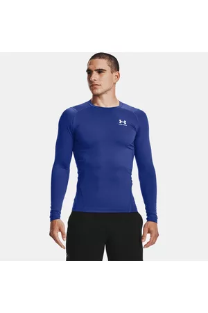 Under Armour HeatGear® Langarm-Oberteil für Herren Royal / Weiß 3XL