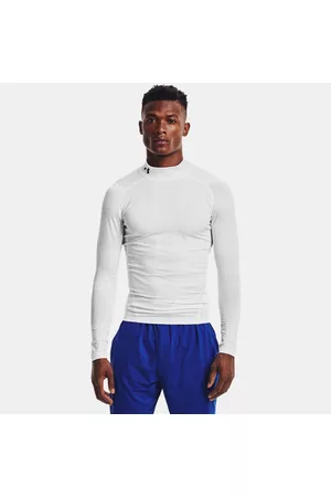 Under Armour HeatGear® Mock Langarm-Oberteil für Herren / Schwarz 3XL