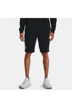 Under Armour Rival Shorts aus French Terry für Herren / Onyx Weiß L