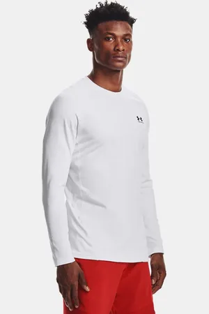 Under Armour Herren ColdGear® Fitted Crew / Schwarz S