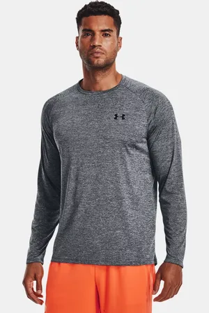Under Armour Tech™ Langarm-Oberteil für Herren Pitch / Schwarz 3XL