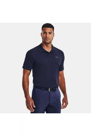 Under Armour Matchplay Poloshirt für Herren Midnight Blaue Marine / Pitch Grau L