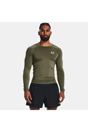 Under Armour HeatGear® Langarm-Oberteil für Herren Marine OD / Weiß S