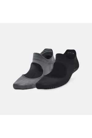 Under Armour Damen Breathe Balance Socken im 2er-Pack / Pitch Grau / Jet Grau M