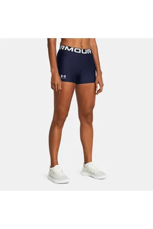 Under Armour HeatGear® Shorty für Damen Midnight Blaue Marine / Weiß L