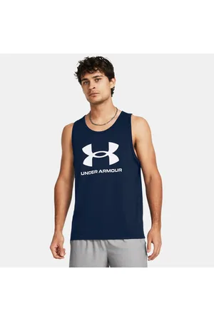 Under Armour Tanktop mit Logo für Herren Academy / Weiß L