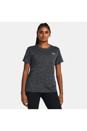 Under Armour Tech™ Strukturiertes Kurzarm-Oberteil für Damen / Weiß L