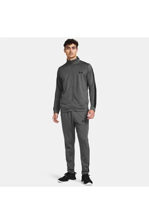 Under Armour Rival Strick-Trainingsanzug für Herren Castlerock / Schwarz / Schwarz L