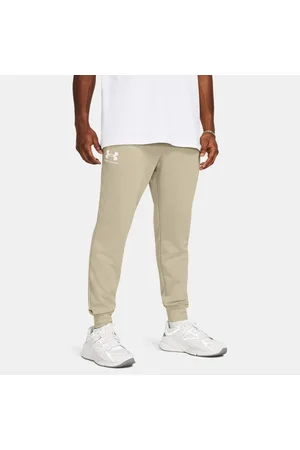 Under Armour Rival Jogginghose aus French Terry für Herren Khaki Base / Onyx Weiß 3XL