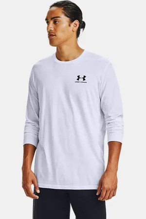 Under Armour Left Chest Oberteil für Herren, langärmlig / Schwarz L