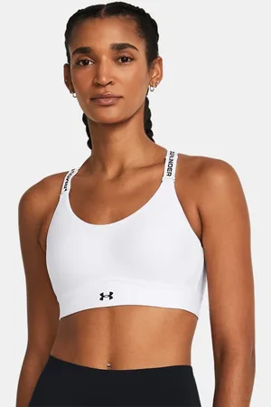 Under Armour Infinity 2.0 Mid Sport-BH für Damen / Schwarz L A-C