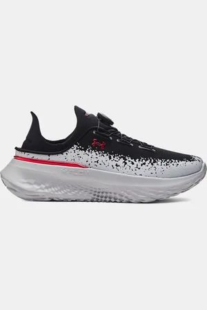 Under Armour Unisex SlipSpeed™ Mega Laufschuhe / Mod Grau / Rot 38