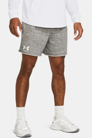 Under Armour Rival Shorts aus French Terry für Herren (15 cm) Onyx / Onyx L
