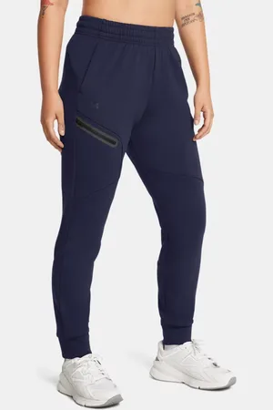 Under Armour Unstoppable Fleece-Jogginghose für Damen Midnight Blaue Marine / Schwarz M