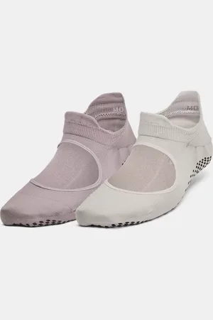 Under Armour Damen Breathe Balance Socken im 2er-Pack Tetra / Matter / Weiß Quartz M