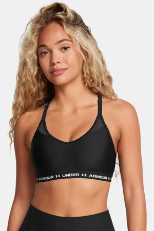 Under Armour Damen Crossback Low Sport-BH / Weiß L