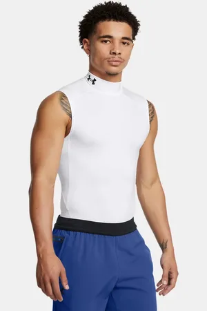 Under Armour HeatGear® Mock Ärmelloses Oberteil für Herren / Schwarz L
