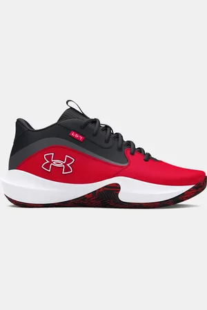 Under Armour Lockdown 7 Basketballschuhe, unisex / Schwarz / Weiß 44.5