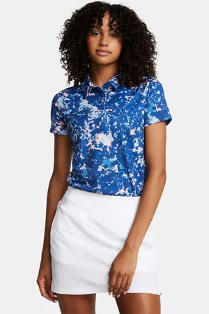 Under Armour Playoff 3.0 Poloshirt mit Aufdruck für Damen Tech / Nimbus / Nimbus L
