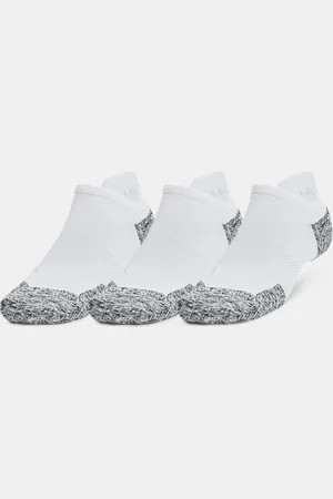 Under Armour Unisex ArmourDry® Run Cushion Söcklinge im 3er-Pack / Halo Grau / Reflektierend L