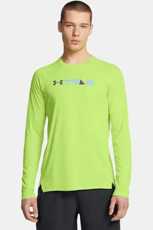 Under Armour Trail Run Langarm-Oberteil mit Grafik für Herren Morph / Anthracite / Reflektierend L