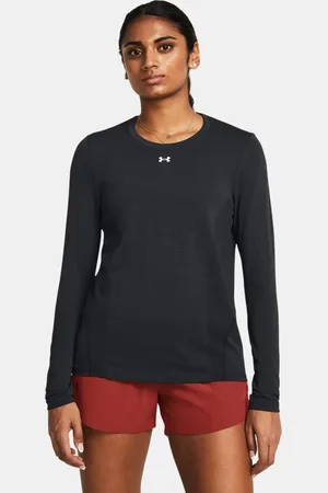 Under Armour Vanish Seamless Lockeres Langarm-Oberteil für Damen / Anthracite / Weiß L
