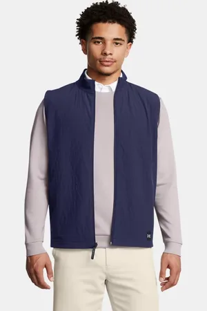 Under Armour Drive Pro Storm Lightweight Isolierte Weste für Herren Midnight Blaue Marine / Metallisch Silber L