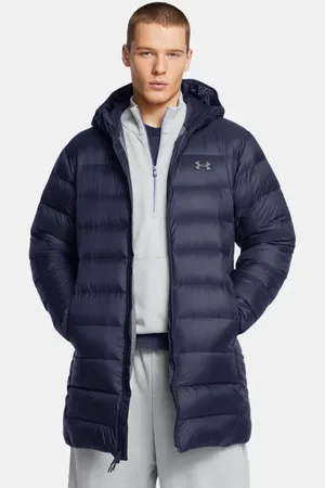 Under Armour Legend Down Parka für Herren Midnight Blaue Marine / Weiß L