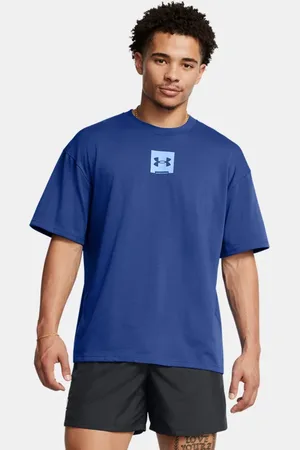 Under Armour Heavyweight Kurzarm-Oberteil mit SM Box Oversize-Passform für Herren Tech / Horizon L