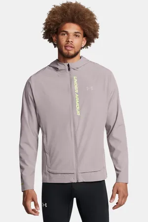 Under Armour OutRun The Storm Jacke für Herren Tetra / Morph Grün / Reflektierend L