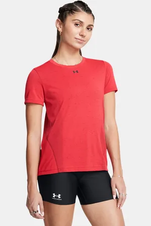 Under Armour Vanish Seamless Lockeres Kurzarm-Oberteil für Damen Racer / Schwarz XS