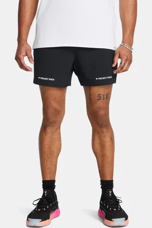 Under Armour Project Rock Ultimate Trainingsshorts (13 cm) für Herren / Weiß 3XL