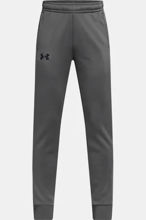 Under Armour Jungen Armour Fleece® Jogginghose Castlerock / Schwarz YLG (149 - 160 cm)