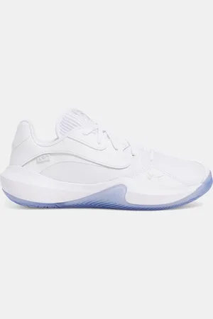 Under Armour Lockdown 7 Low Basketballschuhe, unisex / / Metallisch Silber 44