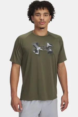 Under Armour Tech™ Fill Kurzarm-Oberteil mit Druck für Herren Marine OD / Schwarz L