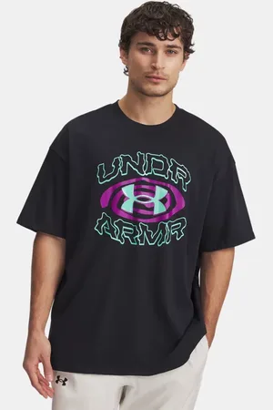Under Armour Heavyweight Hoops Hoopnotic Kurzarm-Oberteil für Herren / Comet Grün M