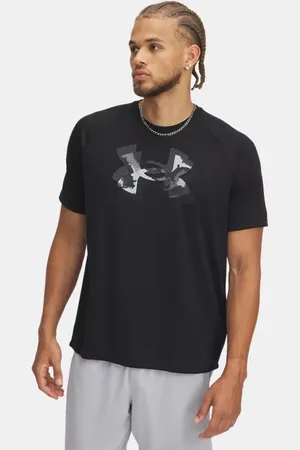 Under Armour Tech™ Fill Kurzarm-Oberteil mit Druck für Herren / Anthracite L