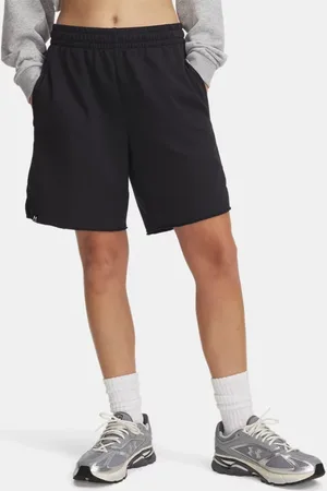Under Armour Icon lange Shorts aus Terry-Stoff für Damen / Weiß L