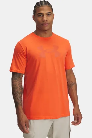 Under Armour Big Kurzarm-Oberteil mit großem Reflexions-Logo für Herren Fire / Rich L