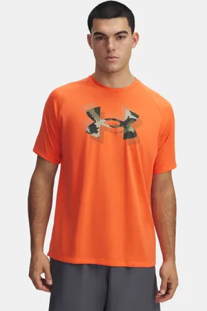 Under Armour Tech™ Fill Kurzarm-Oberteil mit Druck für Herren Fire / Baroque Grün L