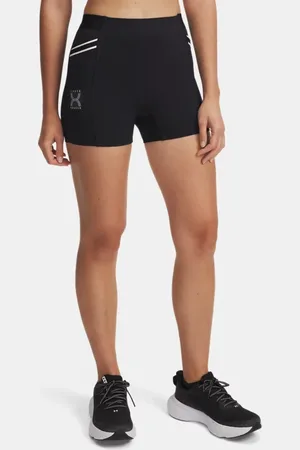 Under Armour Run 96 Shorts für Damen / Weiß Quartz / Anthracite L