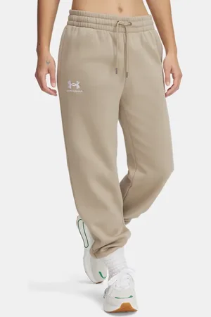 Under Armour Icon Fleece-Jogginghose für Damen City Khaki / Weiß L