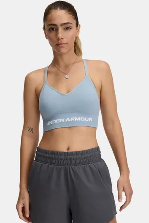 Under Armour Vanish Seamless Low Sport-BH für Damen Harbor / Weiß L