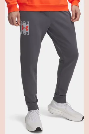 Under Armour Herren Rival Jogginghose aus French-Terry-Stoff mit Logo Castlerock / Mod / Fire L