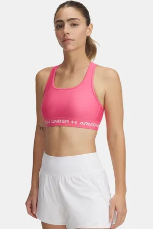 Under Armour Sport-BH Armour® Mid Crossback für Damen Super / Weiß L