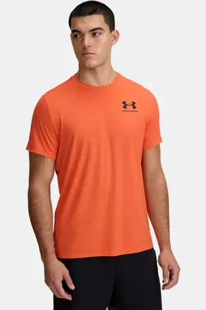 Under Armour Passgenaues HeatGear® T-Shirt für Herren Fire / Schwarz 3XL