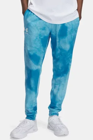 Under Armour Rival Terry Jogginghose mit Aufdruck für Herren Ether / Onyx Weiß L