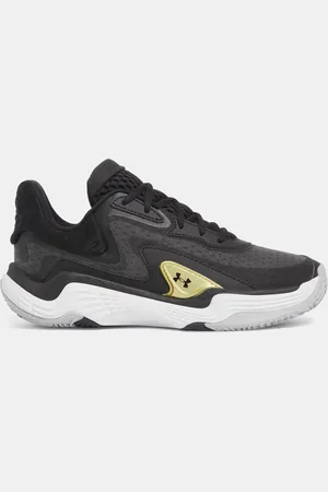 Under Armour Spawn 7 Basketballschuhe, unisex / Metallisch Gold / 44.5