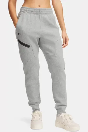 Under Armour Unstoppable Fleece-Jogginghose für Damen Silica / Schwarz L