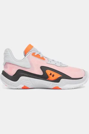 Under Armour Spawn 7 Basketballschuhe, unisex Halo / Ares Rot / Schwarz 44.5